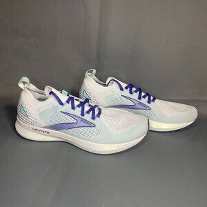 Brooks Levitate Women’s Running Shoes – White/Mint/Purple – Size 11